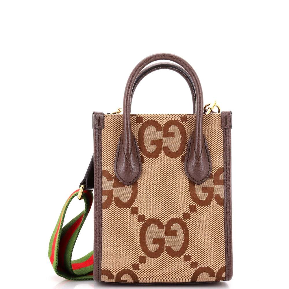 Gucci Vertical Tote Jumbo Gg Canvas #331465G14B
